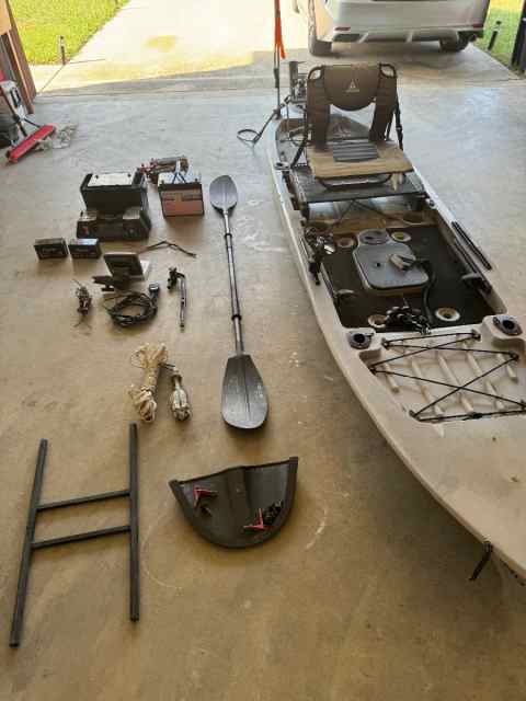 Ascend 128T Kayak with Trolling Motor and extras