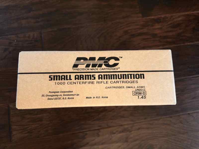 Case of PMC .223 (1,000 Rounds) $470