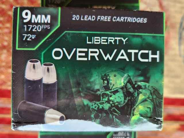 Liberty Ammunition OverWatch 9mm +P