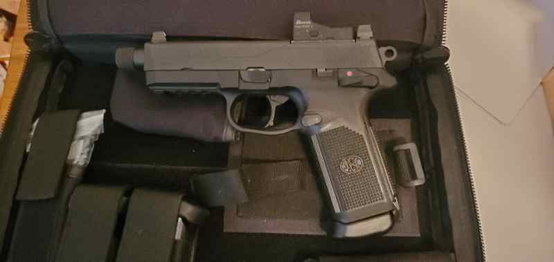 FN FNX .45 Tactical with Burris FastFire Red Dot. 