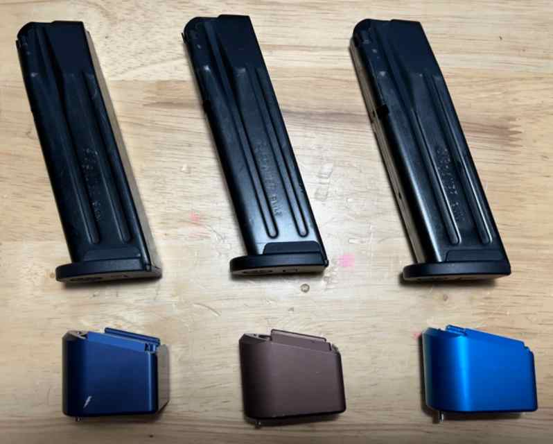 P320 9mm Magazines and TTI +5 extensions