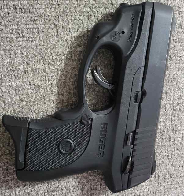Ruger LC9s with Crimson Trace grip lazer.