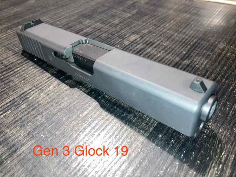 Glock 19 Gen 3 stripped slide and barrel