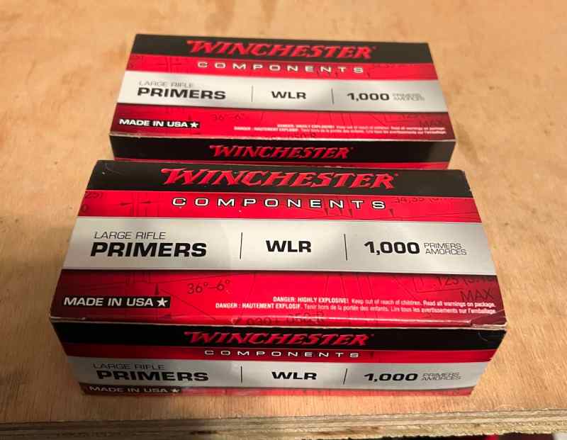 Winchester Large Rifle Primers 1K bricks