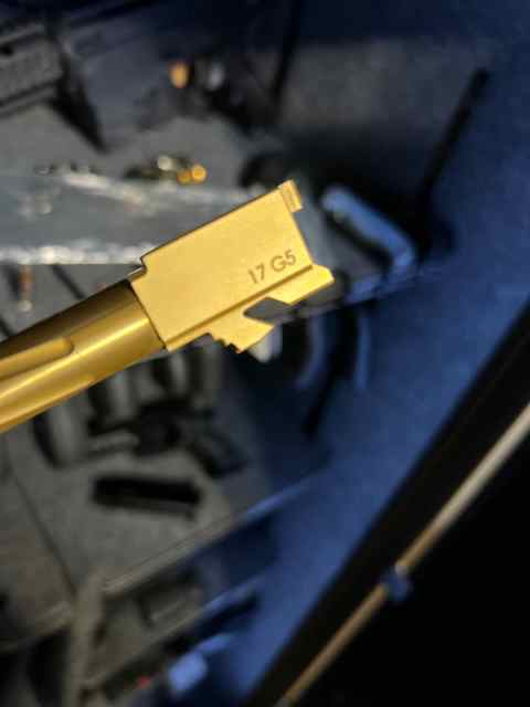 Glock 17 Gold Threaded Barrel