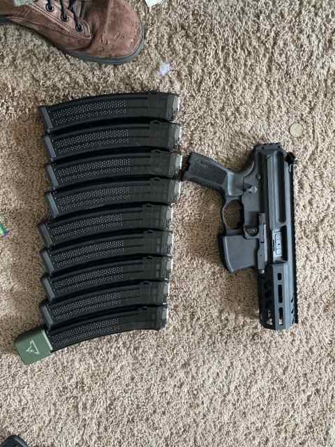 Sig MPX unfired with 9 mags