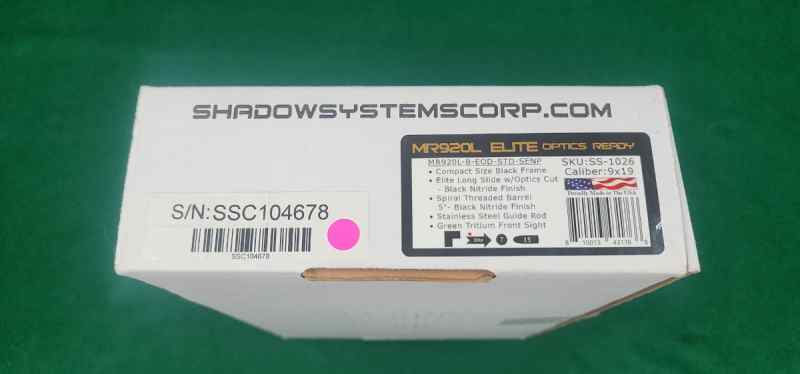 Shadow Systems MR920L Elite Optic Threaded 9mm 5.5