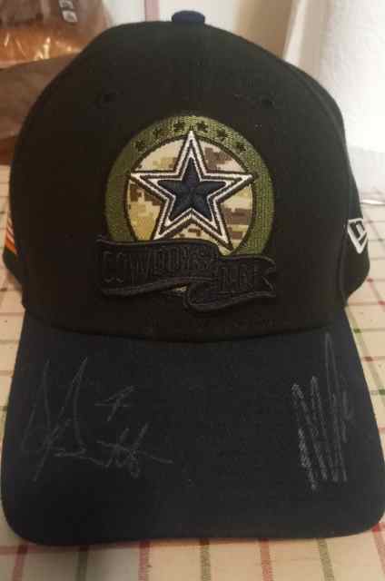 Prescott and Parsons autographed cap