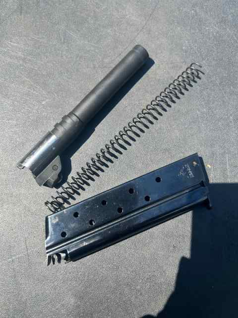 Rock island fs 38 super barrel/recoil spring/mag