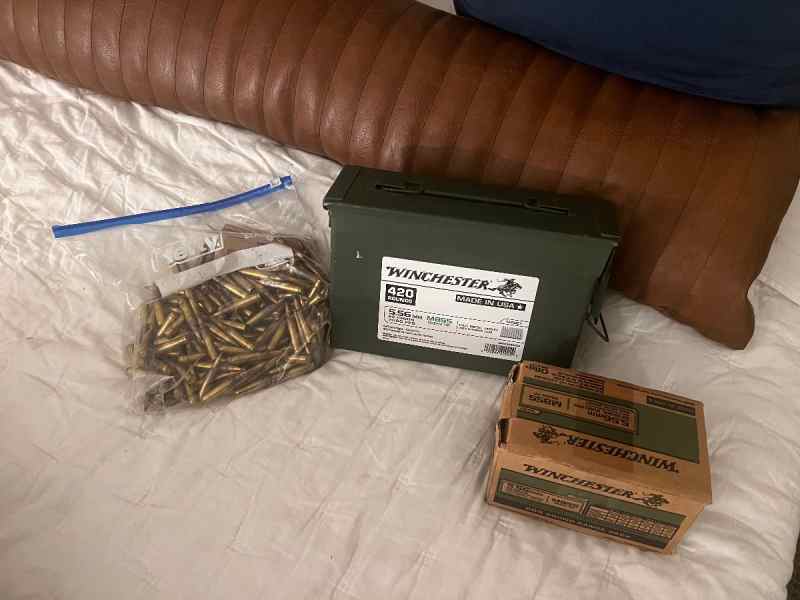 600 rounds 5.56 Green tip m855 ammo