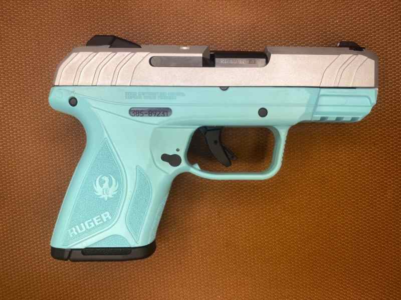 NEW IN THE BOX - Ruger Security9  Silver/Turquoise