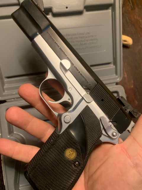 Trading BROWNING HI POWER Practical 2-Tone 9mm &lt;&lt;