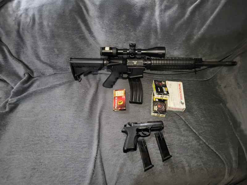 Rock River arms 5.56 nato and Berta px 4 storm 40 