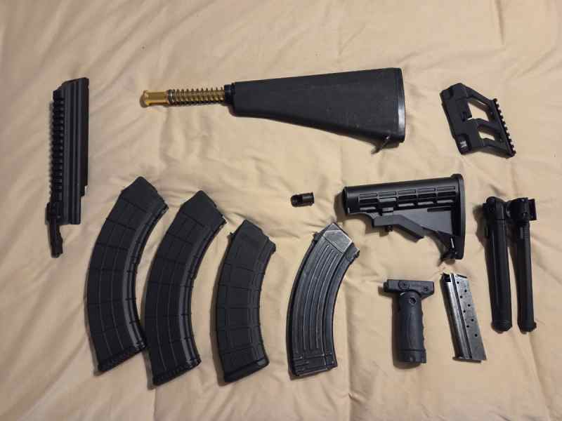Ar parts, ak, mags, bipod, etc