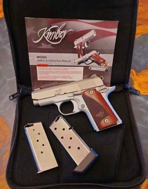 Kimber Micro 9, 1911 Stainless Rosewood