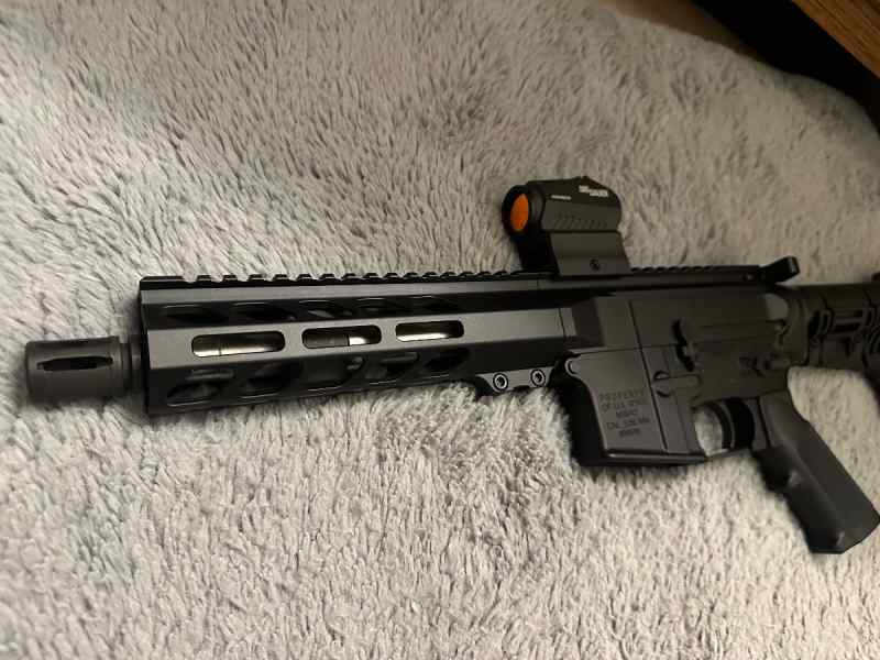 7.5” barrel AR .223WYLDE W/Sig Sauer Romeo red dot