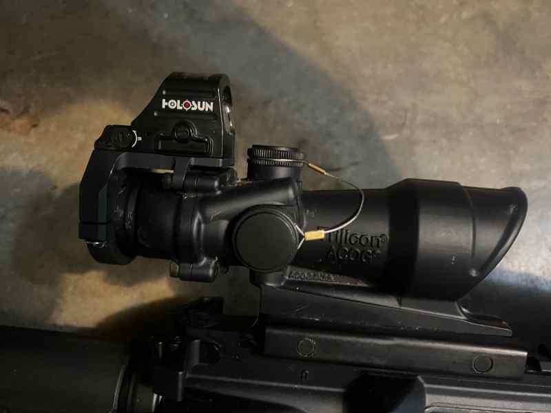 Trijicon Acog 4x32 BDC with RMR mounted