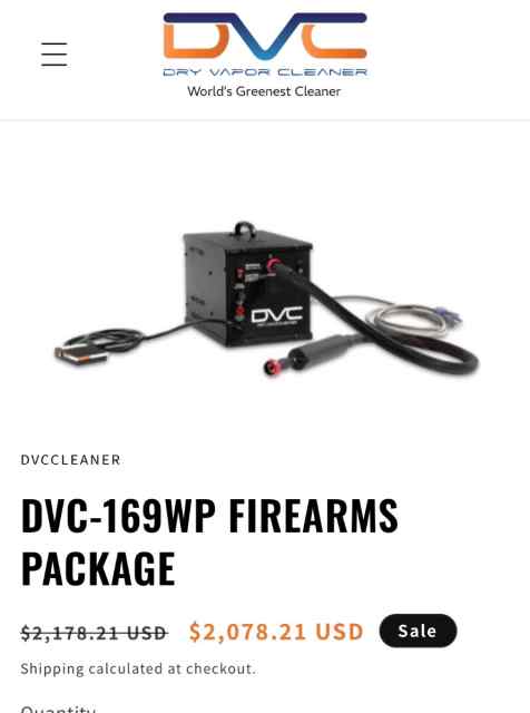 Dry vapor cleaner suppressor and gun cleaner