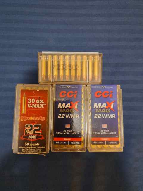 .22 MAG CCI 40-GRAIN &amp; HORNADY 30-GRAIN