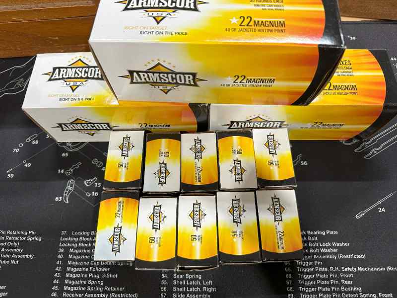 Armscor .22 MAGNUM Jacketed Hollow Point 1950+rds