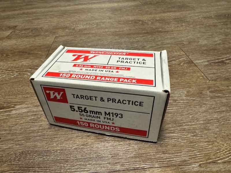 145 Rounds Winchester 5.56 55 Gr FMJ