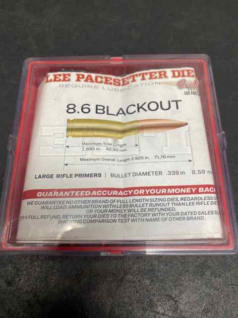 Lee 8.6 blackout die set
