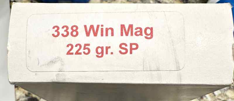 338 WinMag 225 gr 80 rounds