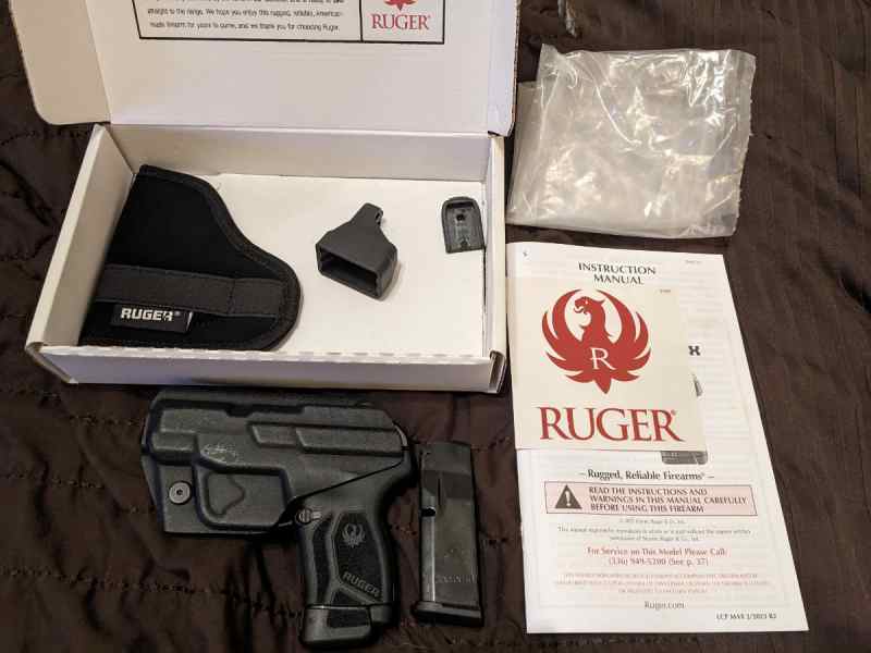 Lcp Max w/iwb holster and extra mag and ammo