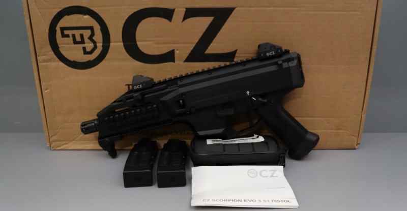 CZ Scorpion Evo 3 S1 Pistol 9mm 7.75&quot; w/Box