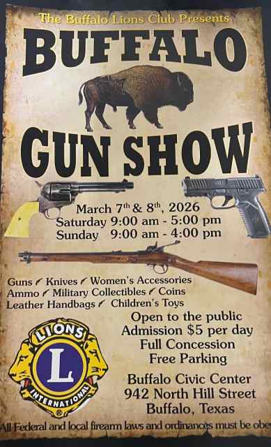 Buffalo,TX Lions Club Gun Show