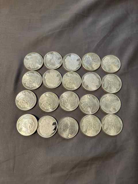 20x 1oz Buffalo Coins