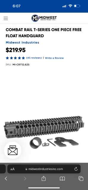 Midwest Industries Quad Rail 13”