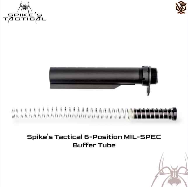 ($86) Spike's Tactical 6-Position MIL-SPEC Buffer Tube Assembly