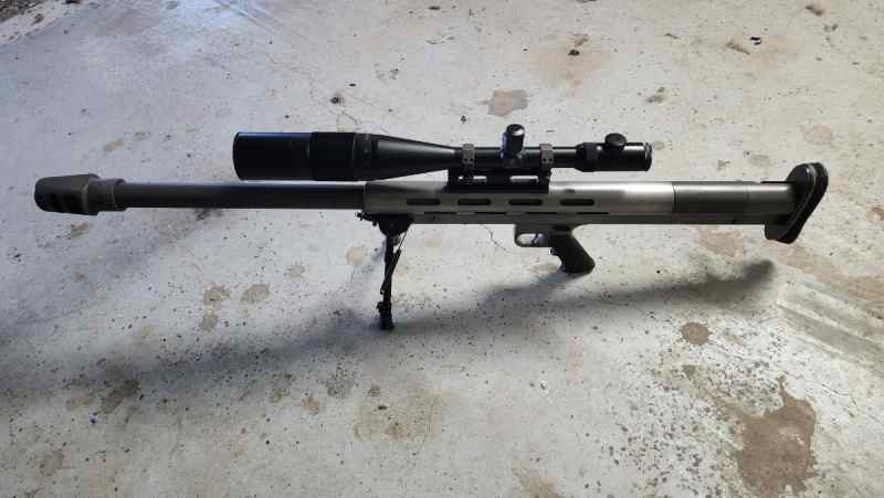 LAR Grizzly 50 BMG, Scope and custom ammo