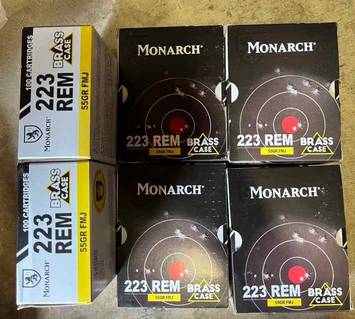 Monarch 223 brass casing 600 rds 