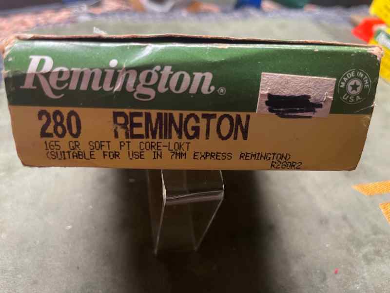 Remington 280 Caliber Core-Lokt ammo