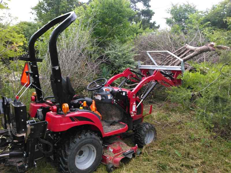 Small tractor/backhoe/mower work