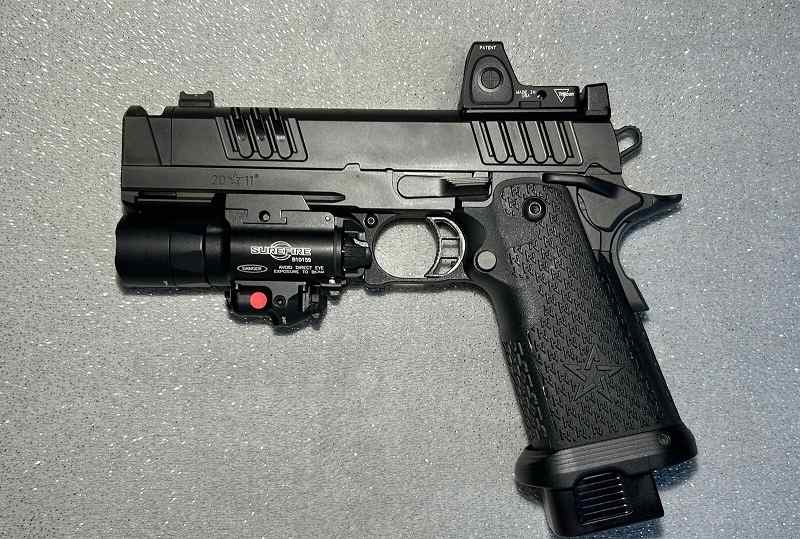 Staccato XC w/Surefire X40 and Trijicon Red Dot