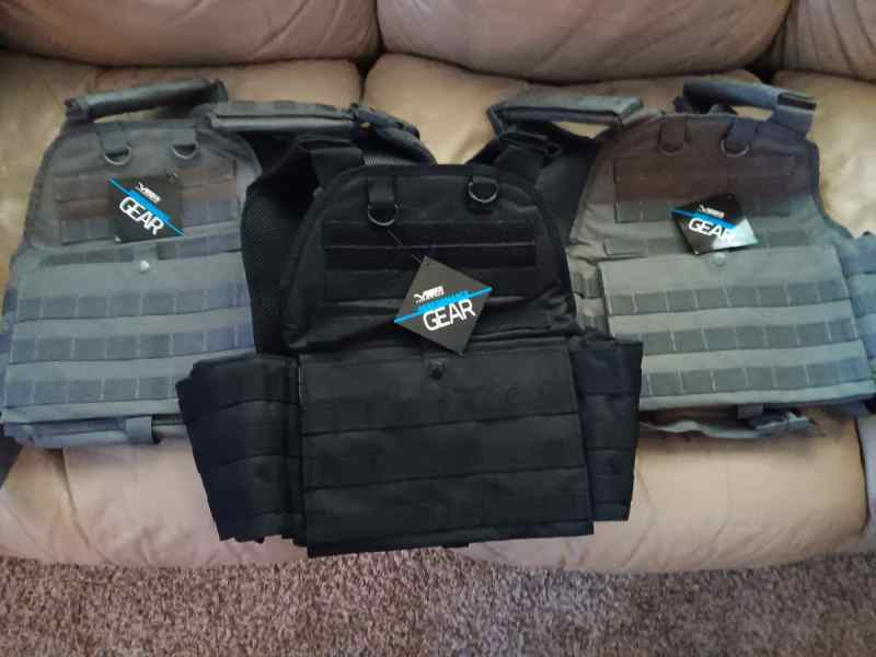 3 New VISM Plate Carriers Only NO ARMOR PLATES