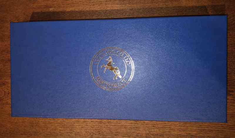 Colt Custom Shop Paper Blue Box