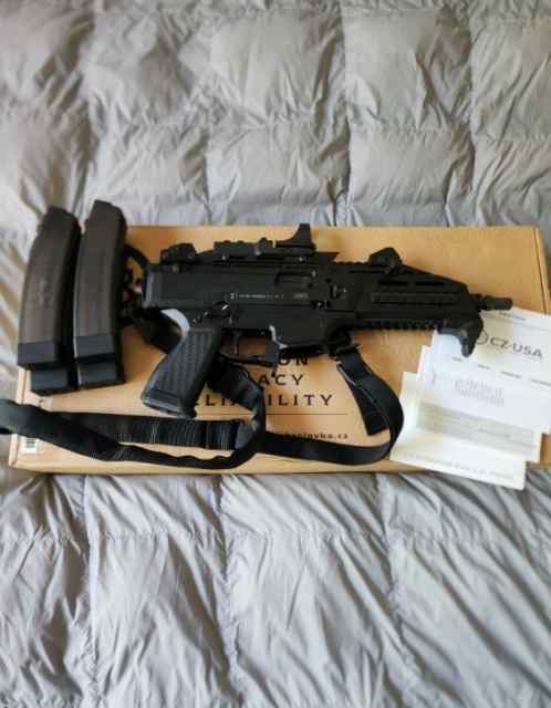 CZ Scorpion Evo 3 S1 9mm Pistol W/ Extras