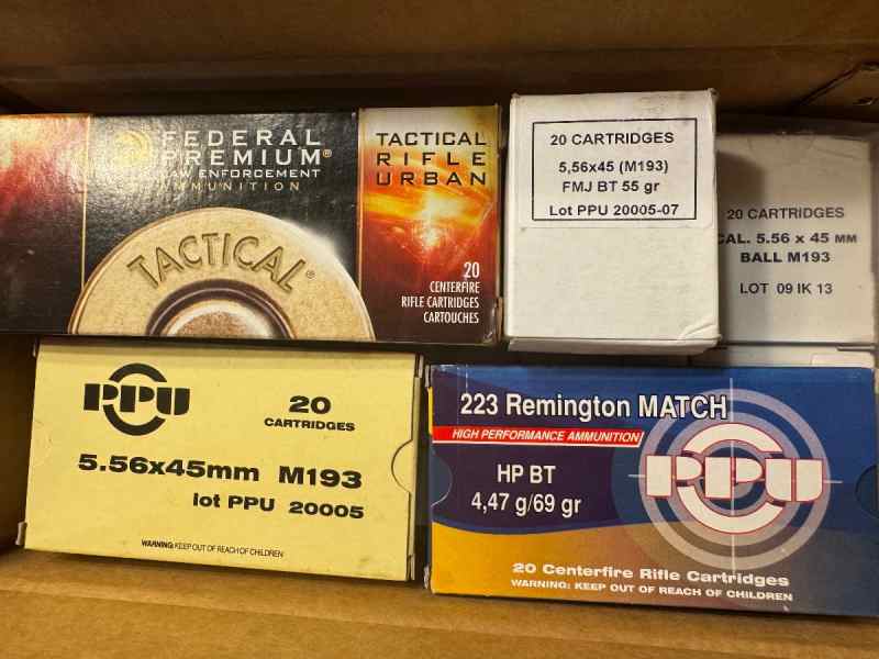 5.56 M193 FMJ brass (.38/rd)