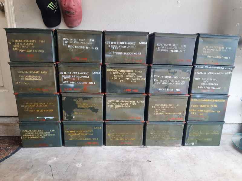 “Fat 50” ammo cans 