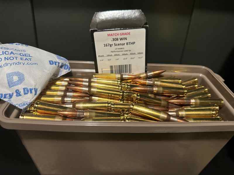 400rds 308 168gr. Lapua Match Grade Ammo