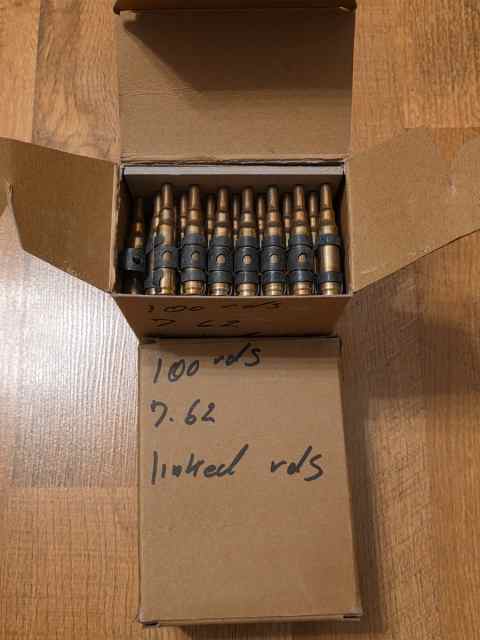 7.62 linked blank training ammunition 