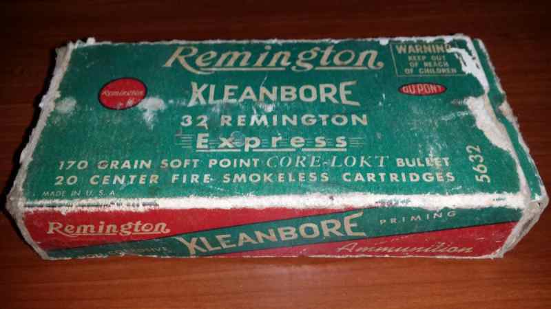 32 Remington rifle ammo