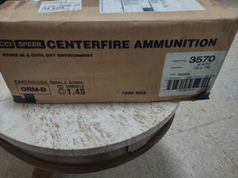 1000 .45 ACP CCI/SPEER Aluminum Case