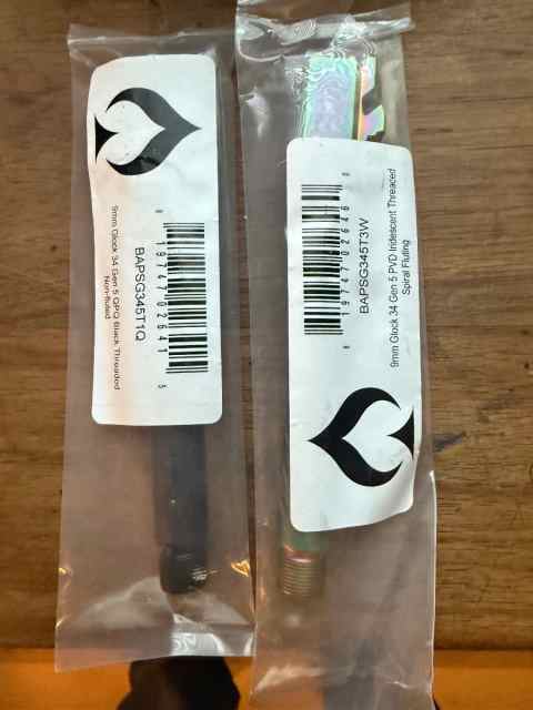 ballistic advantage   5 glock 34 threaded barrels 