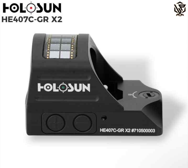 Holosun HE407C-GR-X2 Elite Green Dot Sight - 2 MOA