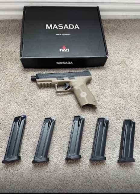 IWI Masada Tactical 9MM Pistol (McKinney Area)